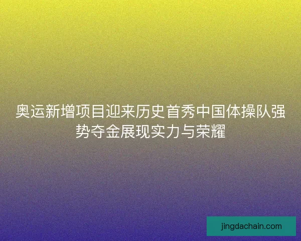 奥运新增项目迎来历史首秀中国体操队强势夺金展现实力与荣耀