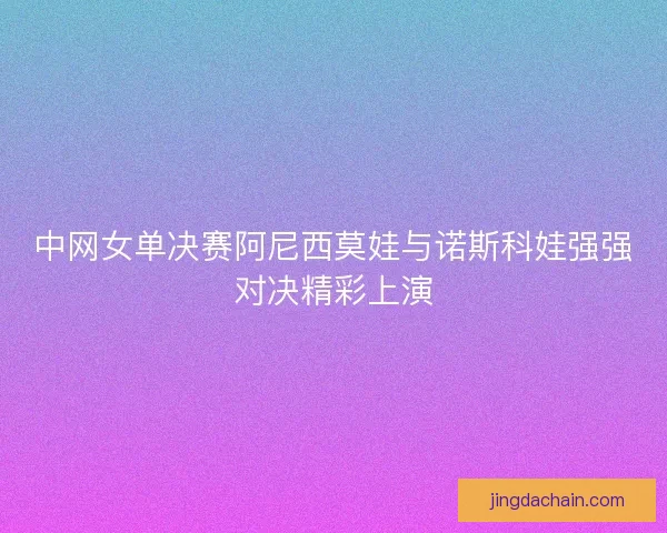 中网女单决赛阿尼西莫娃与诺斯科娃强强对决精彩上演